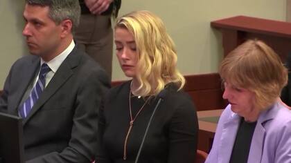 Amber Heard en el momento clave del juicio