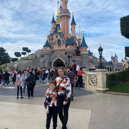 Amber junto a Ace, en uno de los tantos viajes que hicieron juntos