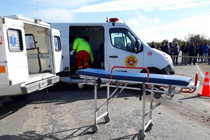 Ambulancias de toda la provincia participan de los operativos de rescate