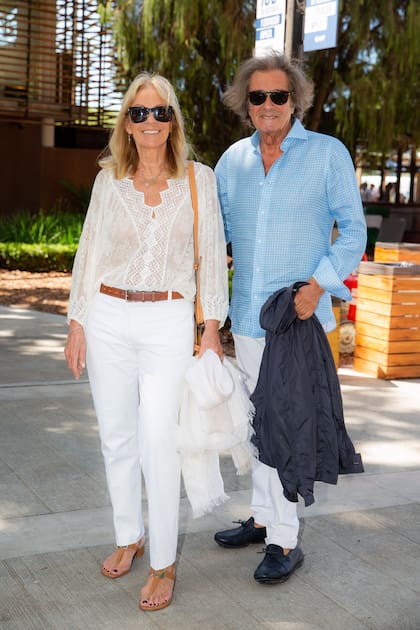 Amelia Saban, fundadora de Ménage à Trois, estuvo acompañada por su marido, Martín Mazzei.