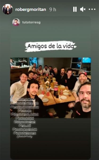 "Amigos de la vida": la cena y la noche de fútbol que compartieron Roberto García Moritán y Benjamín Vicuña