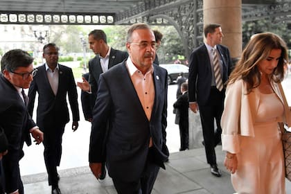 Amin Hassan Nasser, el CEO de Aramco, en su paso por el teatro Colón, en Buenos Aires, en octubre pasado (Photo by AFP)