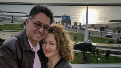 Alejandro y Marisa en una de sus visitas a Argentina desde Charlotte, Estados Unidos