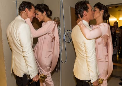 El beso de Camila Alves a Matthew McConaughey cuando el actor ganó el  Oscar