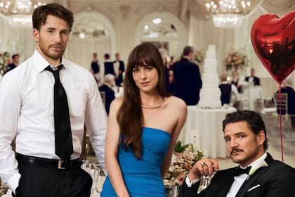 Amores materialistas, con Chris Evans, Dakota Johnson y Pedro Pascal, está disponible para ver en streaming a través de HBO Max (Foto: Instagram @materialists)
