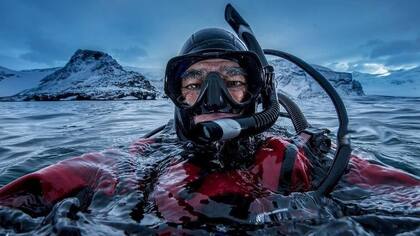 Amos Nachoum pudo al fin combinar sus dos pasiones: el buceo y la fotografía.