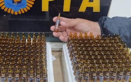 Ampollas secuestradas durante un allanamiento en la investigación por el fentanilo contaminado
