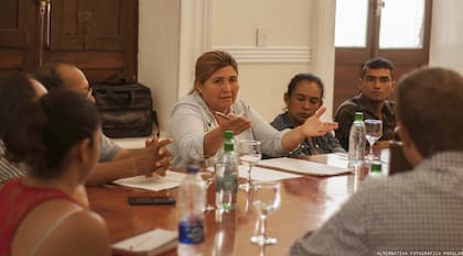 Ana Cubilla, dirigenta sindical de los tareferos de Andresito, inauguró un hogar-guardería que recibe a los niños cuando sus padres se van a la tarefa. "Este año, el 80% nos dijo que no iban a asistir porque están en Brasil trabajando", explicó