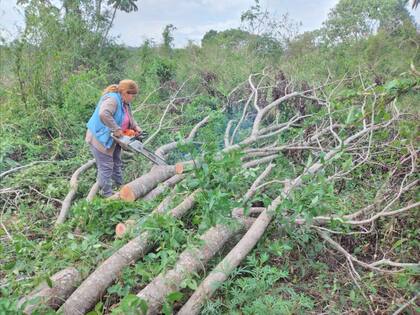 Ana Cubilla, secretaria general del Sindicato Único de Obreros Rurales (SUOR), de Misiones, y dirigente de Fetara, vinculados a la CTA