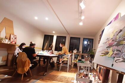 Ana en su espacio, Taller A.