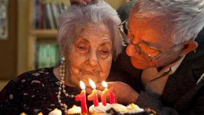 Ana Vela, el día que cumplió 110 años