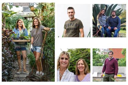 Ana y Delfina Pavón, de Las Pavonias, Julián Poggio, Bárbara Iglesias y Leonel Ojeda, Carolyn Logan y Maria Teresa Sanguineti, Patricio Weidermann