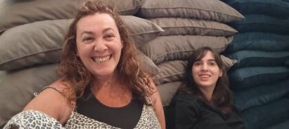 Anabella con su hija Kahia en una relación de mucho amor y complicidad.