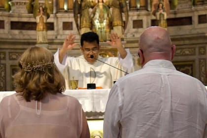 Anabella del Boca y Enrique Torres decidieron pasar por el altar luego de cuarenta años juntos y un hijo en común