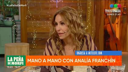 Analía Franchín relató uno de los momentos más duros que vivió con su familia