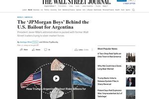 The Wall Street Journal habló del rol de “los chicos de JP Morgan” en el rescate financiero a la Argentina