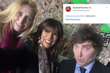 Anamá Ferreira felicitó a Javier Milei