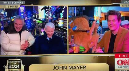 Anderson Cooper perdió el control de la risa en una entrevista con John Mayer