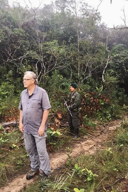 Anderson, en Colombia, durante el cese de fuego de las FARC en 2016. 