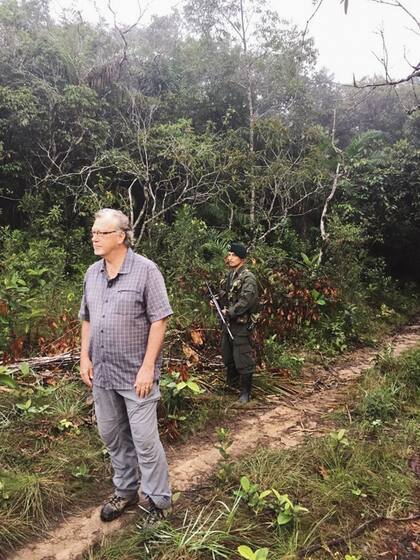 Anderson, en Yari, durante el cese de fuego de 2016