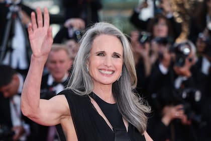 Andie MacDowell fue otra de las famosas internacionales presentes en la proyección del film de Guillaume Canet