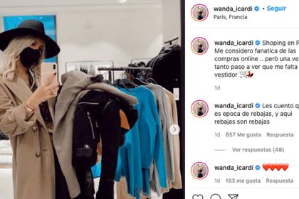 "A ver qué me falta en mi vestidor", escribió en el epígrafe de las fotos