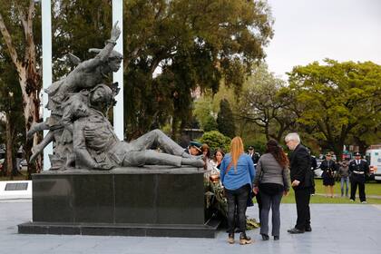El acto, de esta mañana, se realizó en el mismo lugar donde se cometió la ofensa.