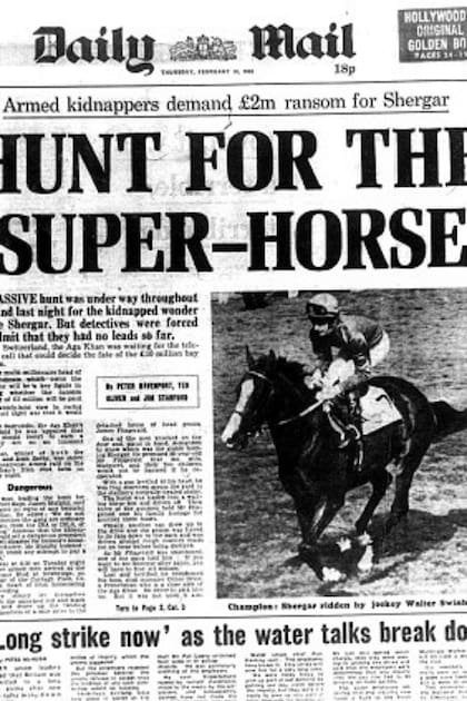 "Buscan al súper caballo", el título de la tapa en 1983 del Daily Mail, el segundo diario más leído del Reino Unido