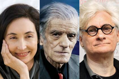 Los escritores Elsa Punset, Juan José Sebrelli y Franco Berardi