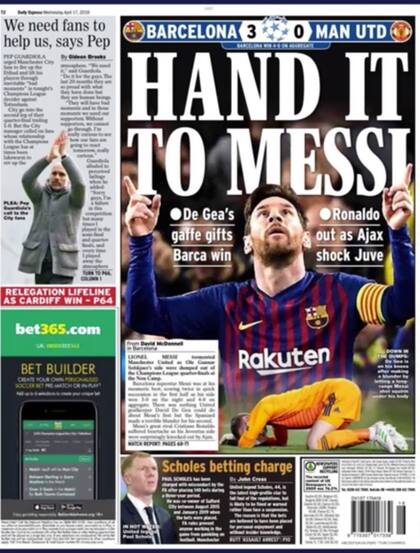 "Déjenselo a Messi", fue el título de Express Sport