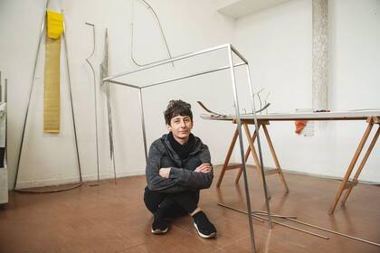 "Estuve trabajando en lo que se conoce como nueva escultura", cuenta Marcolina Dipierro sobre el material que presenta