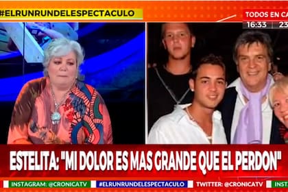 "La pasamos muy mal realmente y mis hijos fueron mi contención", confesó Estelita.