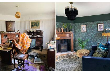 "La sala de juegos y también comedor", describió Amanda para este sector de la propiedad que transformó