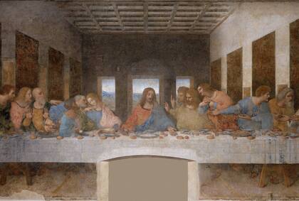 Jesús y los 12 apóstoles en la Última Cena