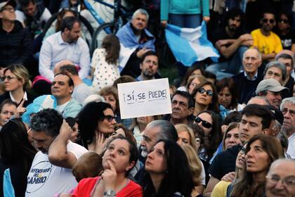 "Sí se puede" fue el eslogan de la marcha