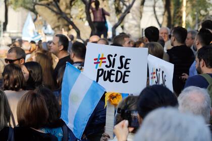 "Sí se puede" fue el eslogan de la marcha
