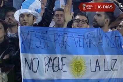 "Messi, por venir a verte no pagué la luz"