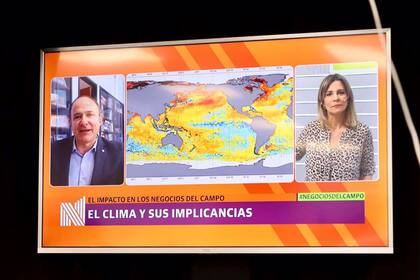 Pablo Mercuri, director del Centro de Investigación de Recursos Naturales del INTA, junto a Carla Quiroga, periodista de LA NACION