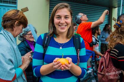 "Pensé que podía armar un listado y compartirlo en una página de Facebook para que otras personas también pudieran aprovechar los frutos", cuenta Ludmila Medina
