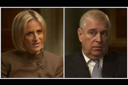 Uno de los momentos de la controvertida entrevista al príncipe Andrés