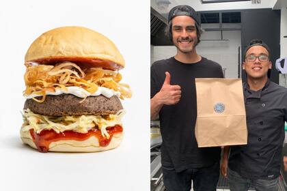 André Gallet junto a Carlos Goicochea, cofundadores de Not a Common Burguer