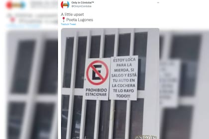 Andrea dejó a la vista su gran malestar (Foto Twitter @OnlyinCordoba)