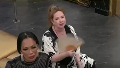 Andrea del Boca hizo un monólogo al terminar la pelea para aclarar que ella va a seguir con su personaje porque apoya a los que aman las telenovelas