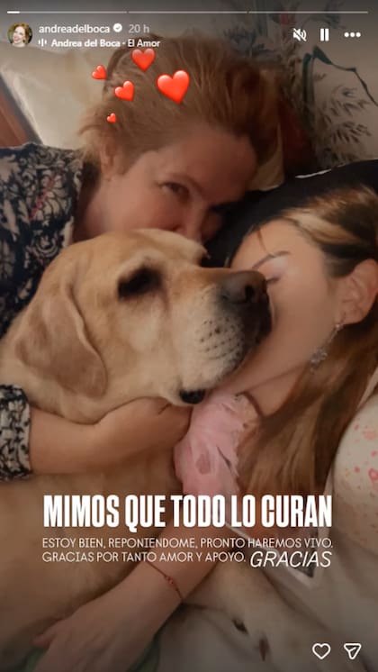 Andrea Del Boca reapareció tras su accidente en Gran Hermano