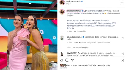 Andrea Meza comparte constantemente en redes sociales contenido acerca de su nueva faceta como conductora