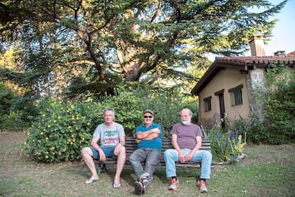 Andrea Prodan, Germán Daffuncchio y Timmy McKern en Nono, donde empezó la historia de Sumo