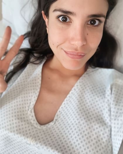 Andrea Rincón compartió imágenes desde un centro médico