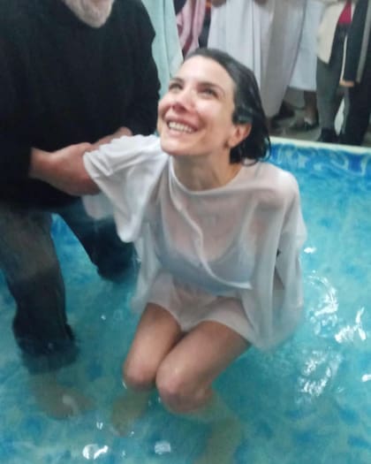 Andrea Rincón compartió los momentos de su bautismo