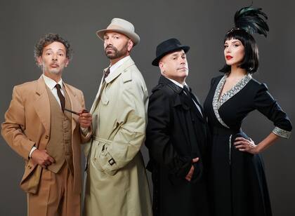 Andrea Rincón, Fredy Villarreal, Bicho Gómez y Fabián Vena interpretan Los 39 escalones