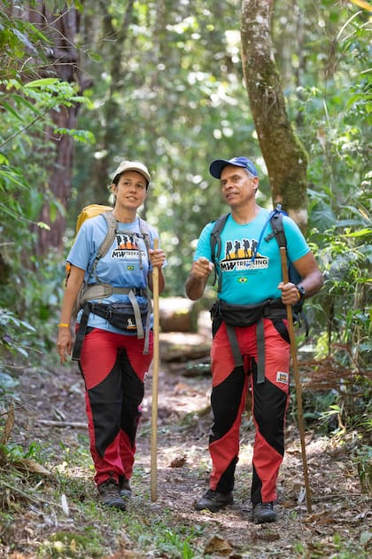 Andréa y José Milton lideran los trekkings en Serra da Bocaina.